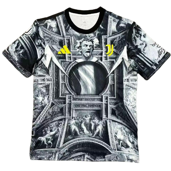 tailandia nuova Speciale divisione magliette juventus 2025-2026 Grigio Nero